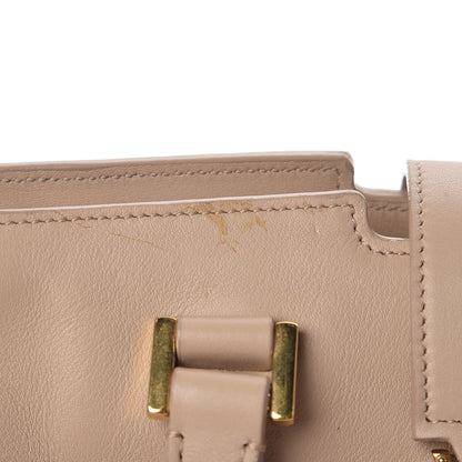 Saint Laurent Smooth Calfskin Small Monogram Cabas Beige 10 of 14