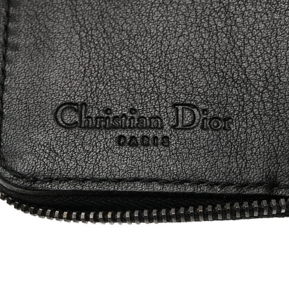 Christian Dior Suede Cannage 6 Key Holder Coin Wallet Black 7 of 11