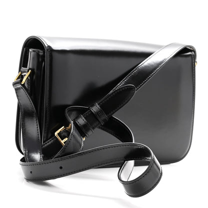 Celine Shiny Calfskin Medium Triomphe Black 3 of 10