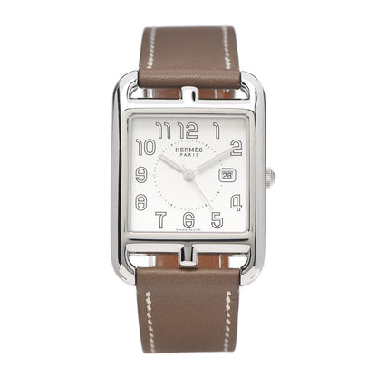 Hermes Stainless Steel Swift 29mm Cape Cod Quartz Watch Etoupe 1 of 5