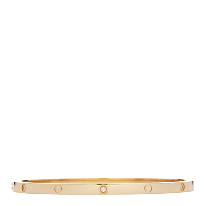 Cartier 18K Yellow Gold 6 Diamond Small LOVE Bracelet 18 2 of 8