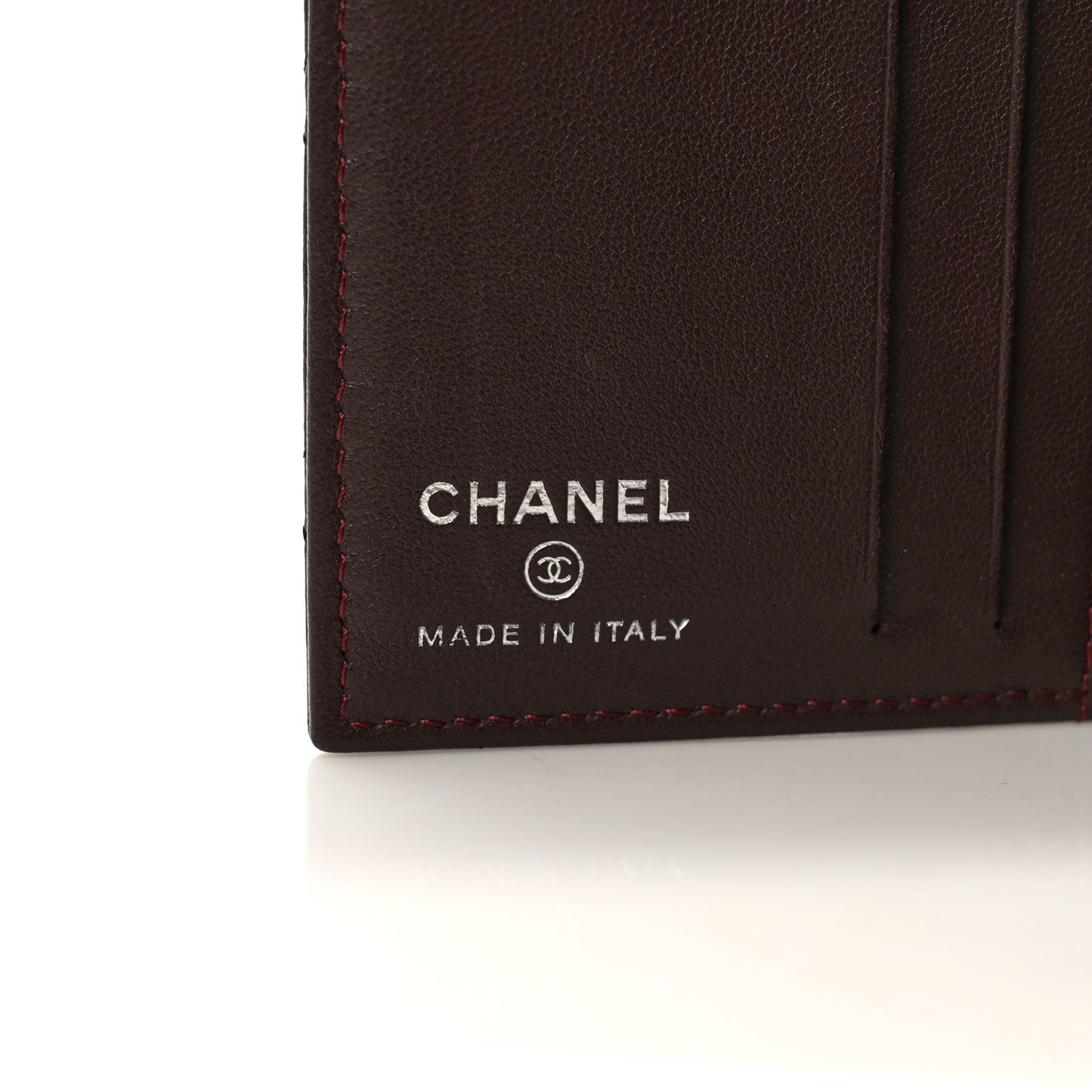 Lambskin Quilted Card Holder Wallet Black