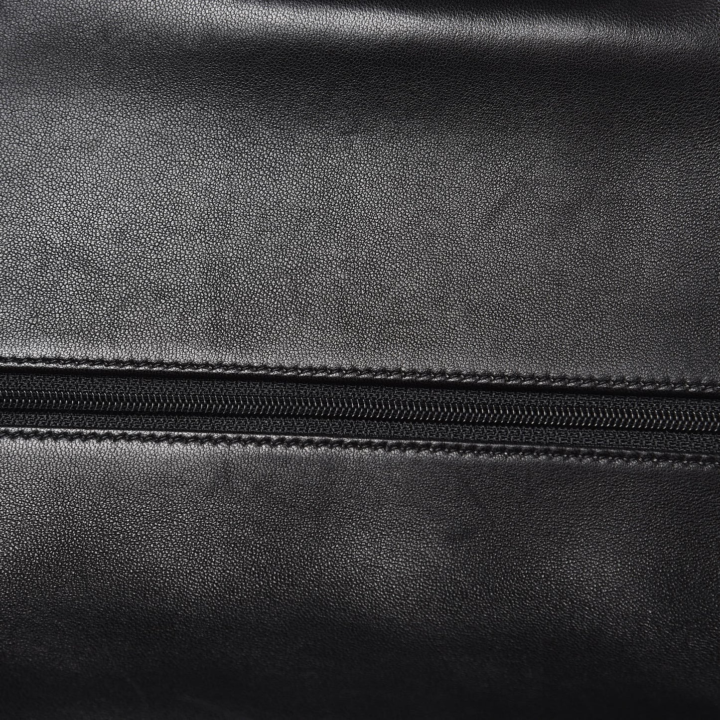 Lambskin Quilted Jumbo Double Flap Black