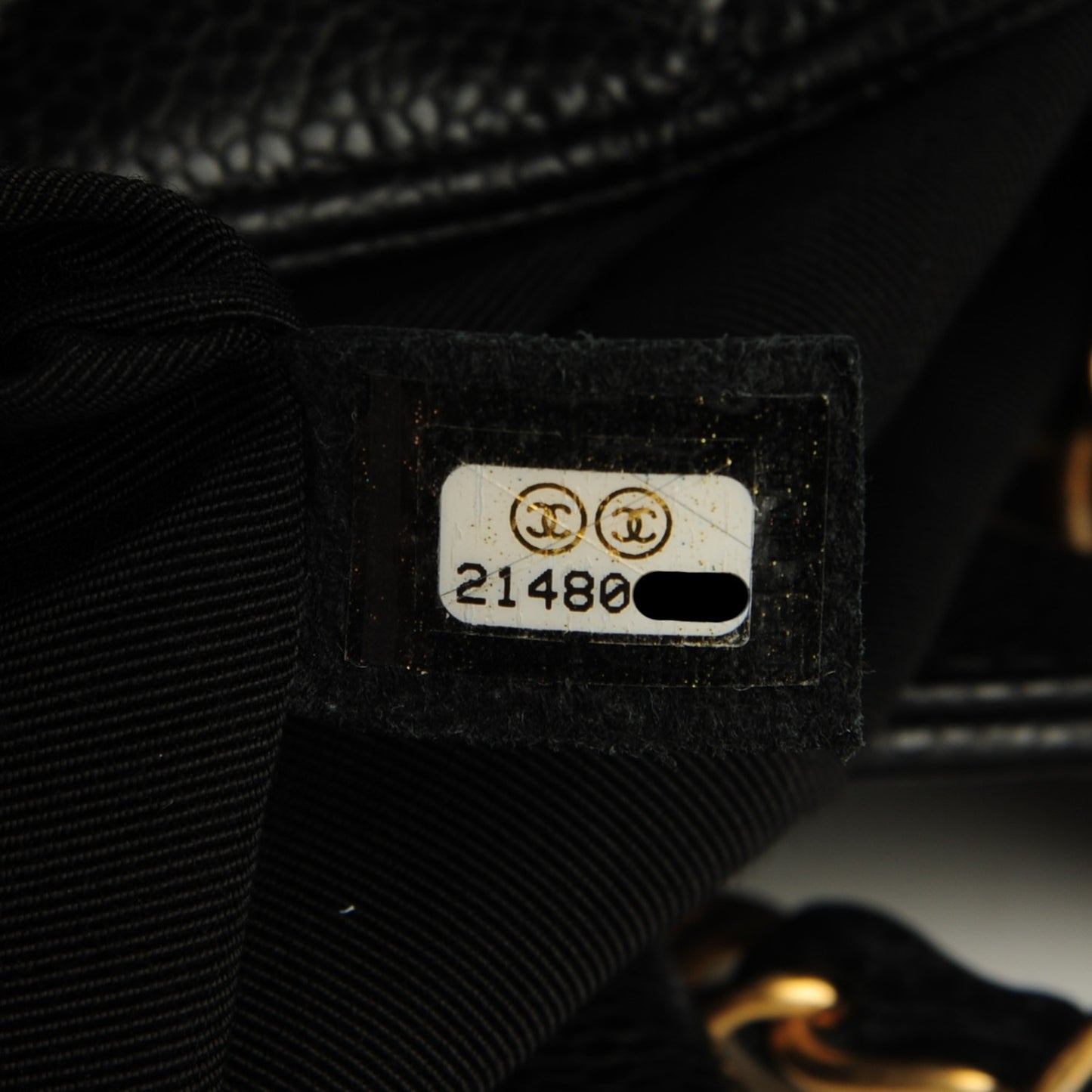 Caviar Quilted Flap Tote Black