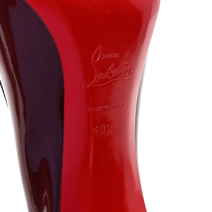 Christian Louboutin Patent Sporty Kate 85 Pumps 40.5 Bordeaux 7 of 9