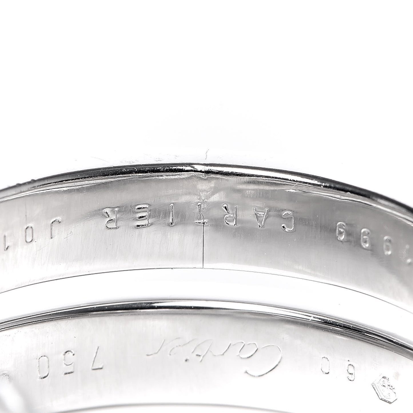 18K White Gold 9mm Paris Nouvelle Vague Ring 60 9.25