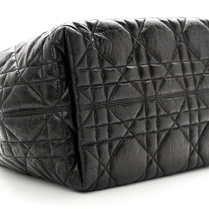 Christian Dior Crinkled Calfskin Macrocannage Small Toujours Black 11 of 13