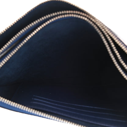 Louis Vuitton Monogram Giant Escale Double Zip Pochette Blue 5 of 8