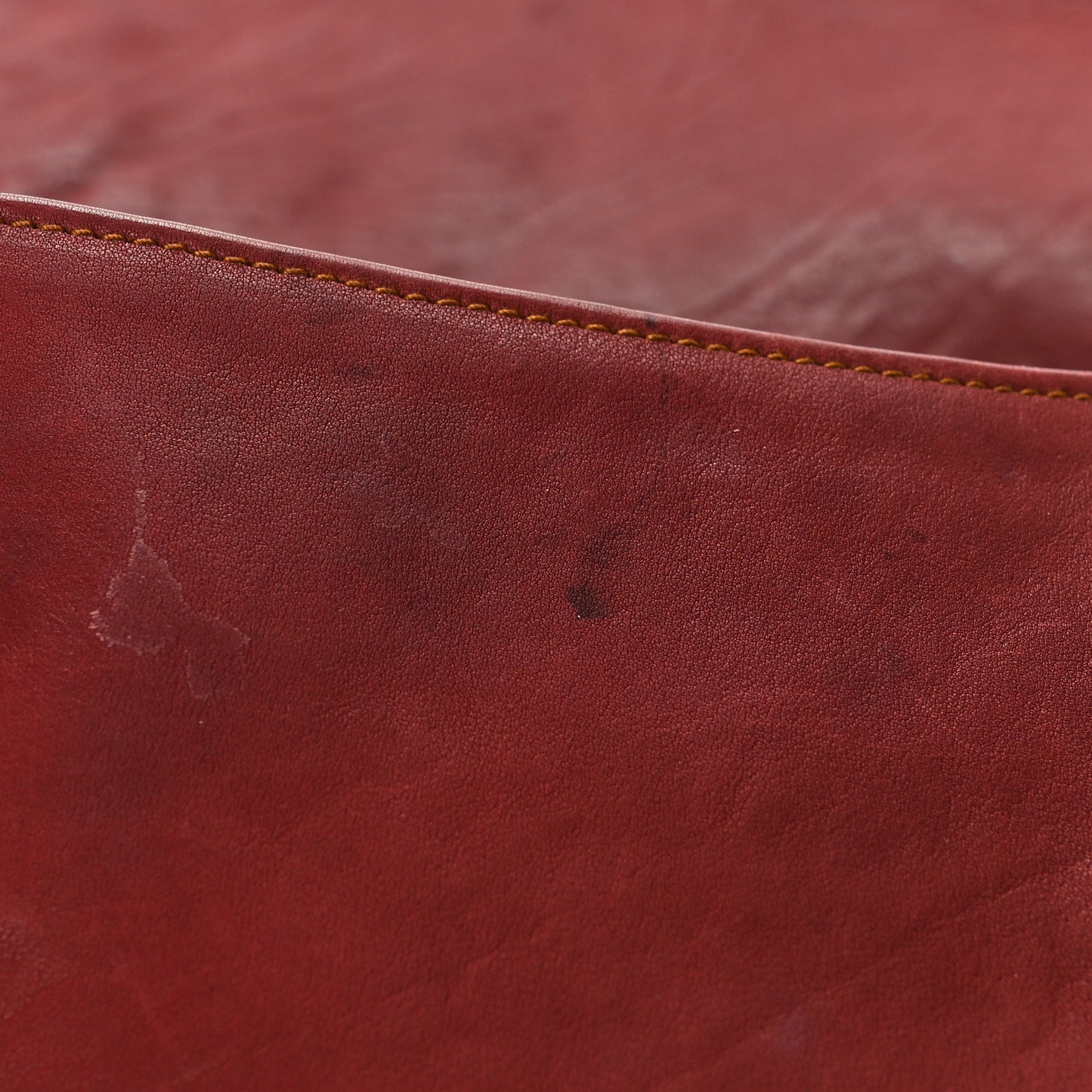 Calfskin Medium Gaucho Double Saddle Bag Red