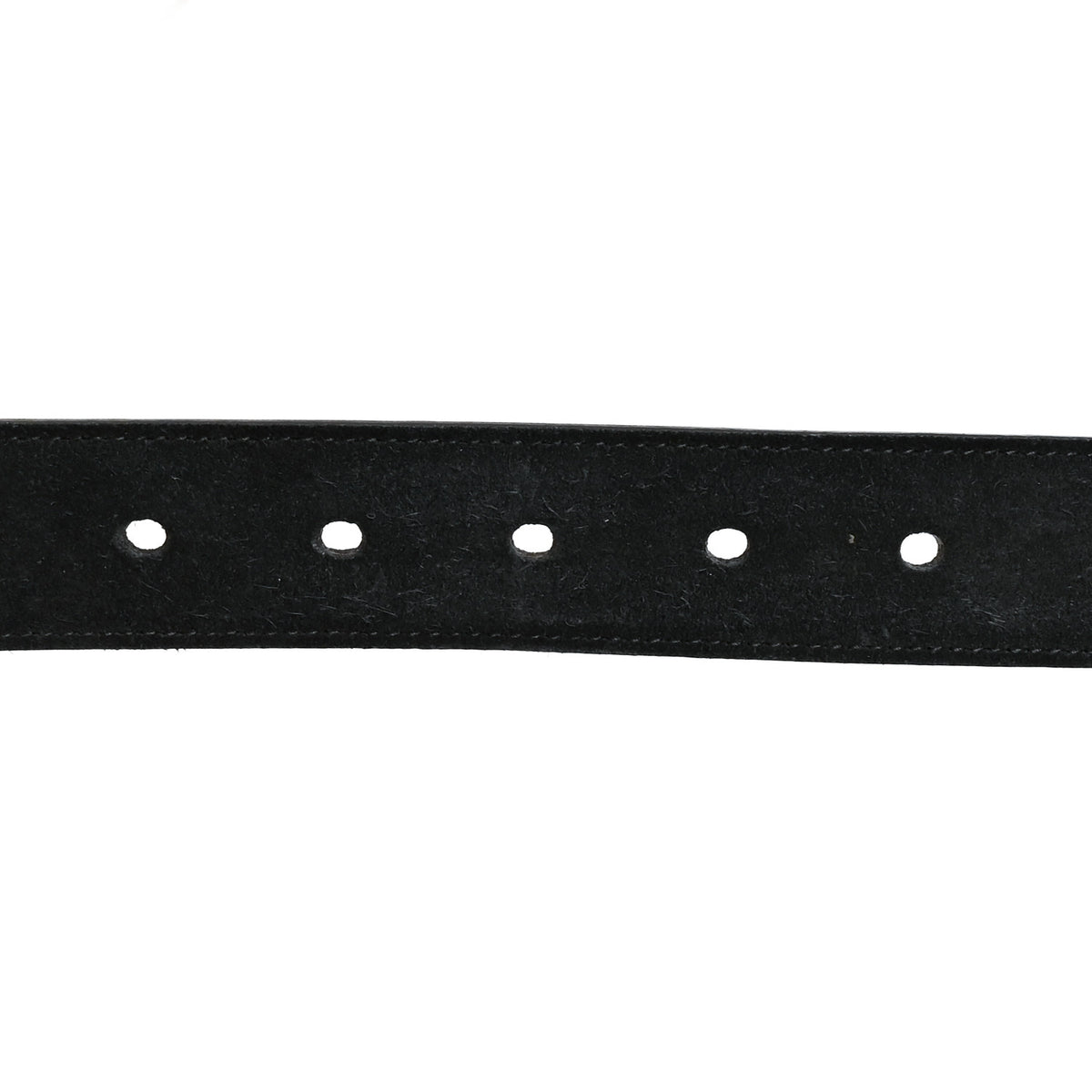 Suede Monogram Square Buckle Belt 90 36 Black