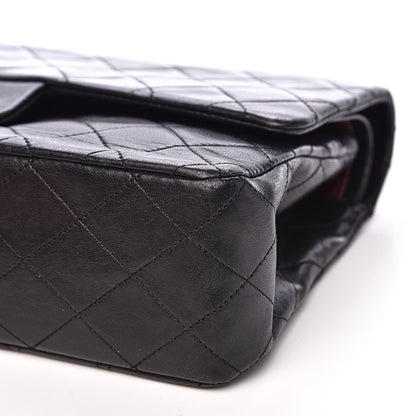 Chanel Lambskin Quilted Medium Double Flap Black 9 of 15