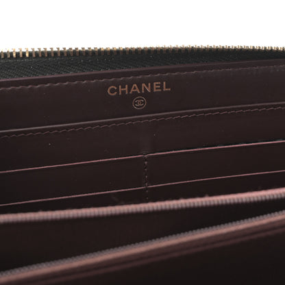 Chanel Caviar Quilted Large Gusset Zip Around Wallet Black 7 of 8