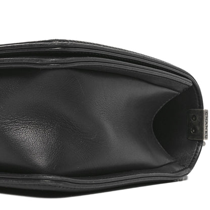 Chanel Lambskin Chevron Quilted New Medium Boy Flap Dark Navy Blue 10 of 10