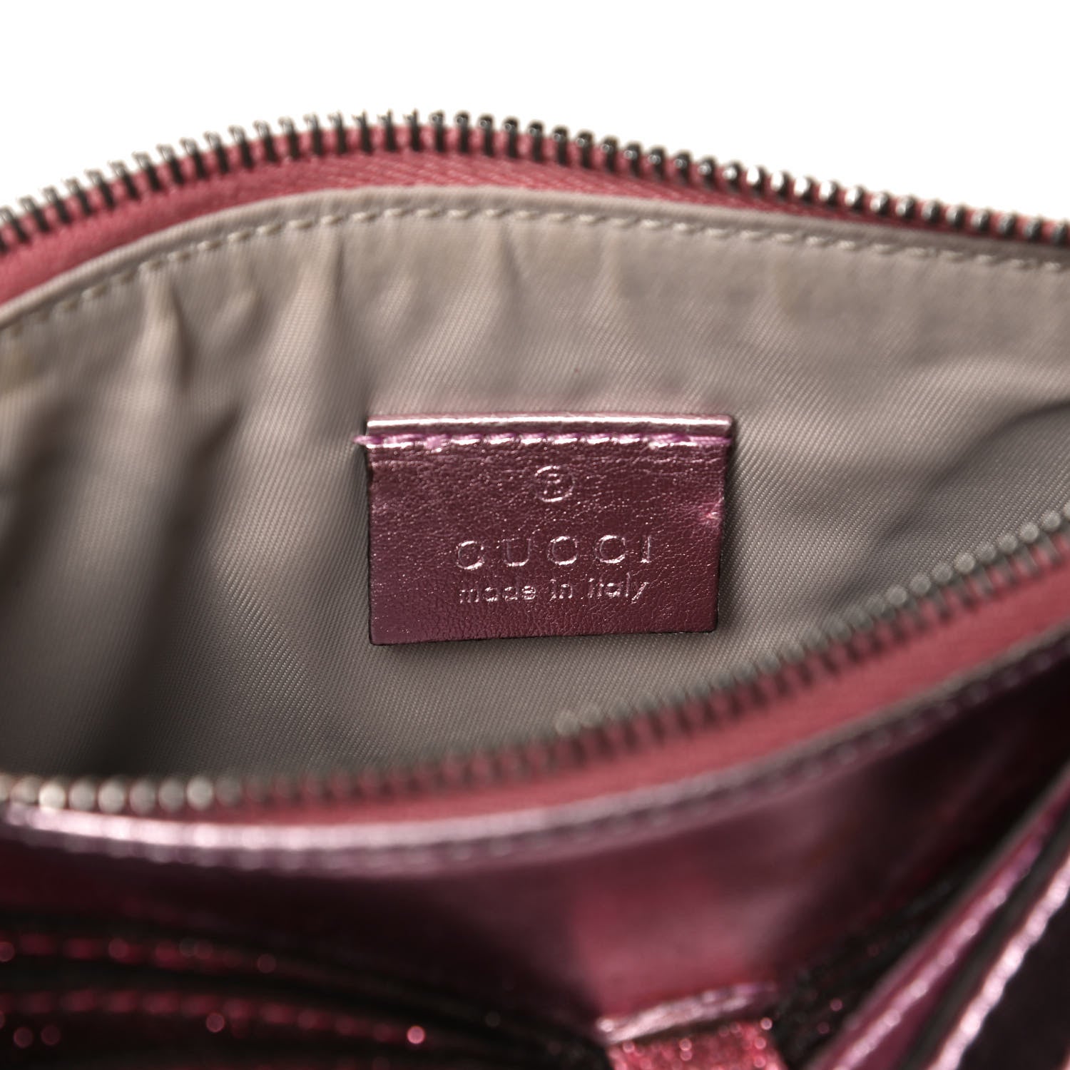 Gucci Calfskin Glitter Bow Wristlet Pink Rose 7 of 16