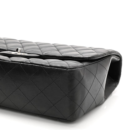 Chanel Lambskin Quilted Jumbo Single Flap Black 8 of 9