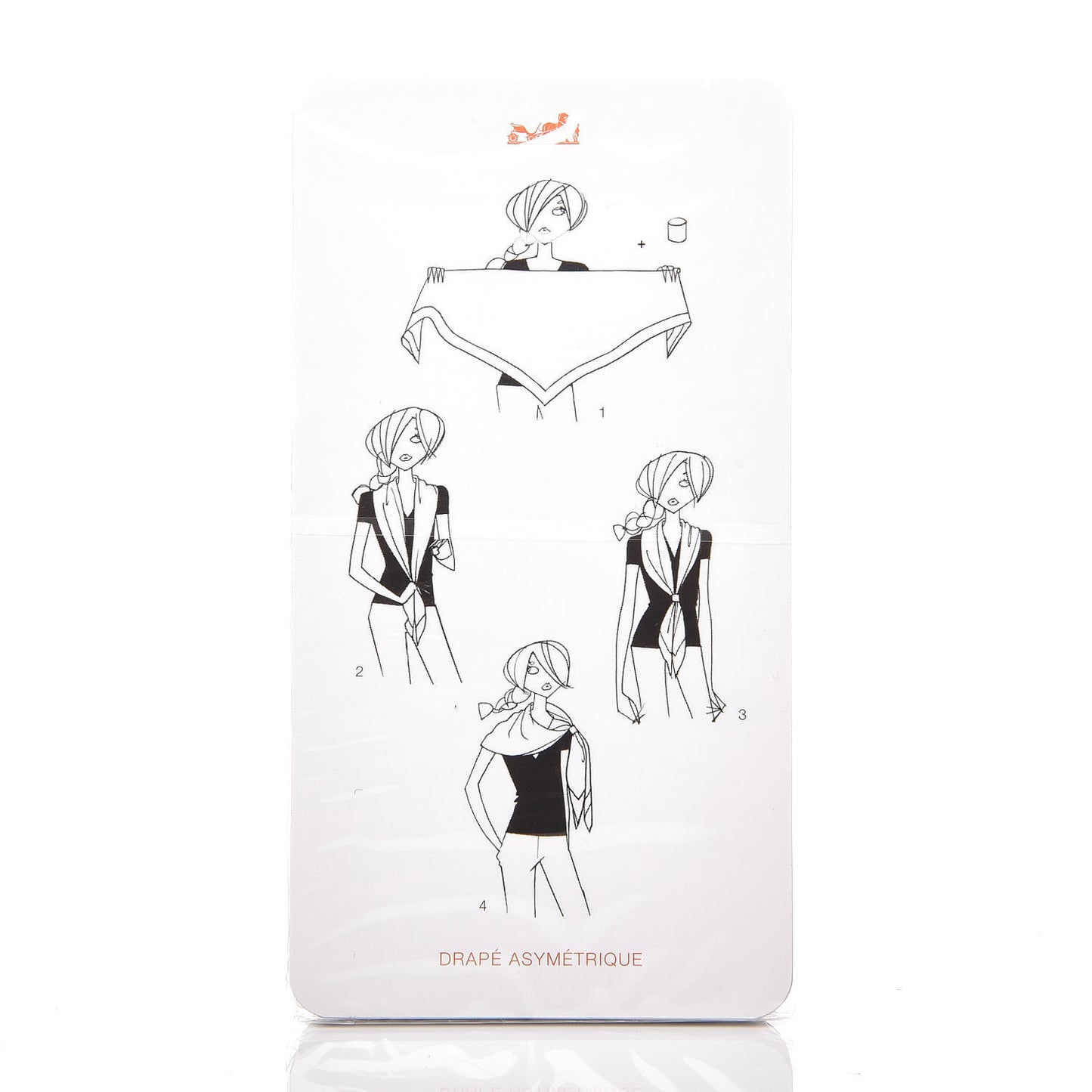 Knotting Cards Cartes A Nouer Carre Scarf Guide