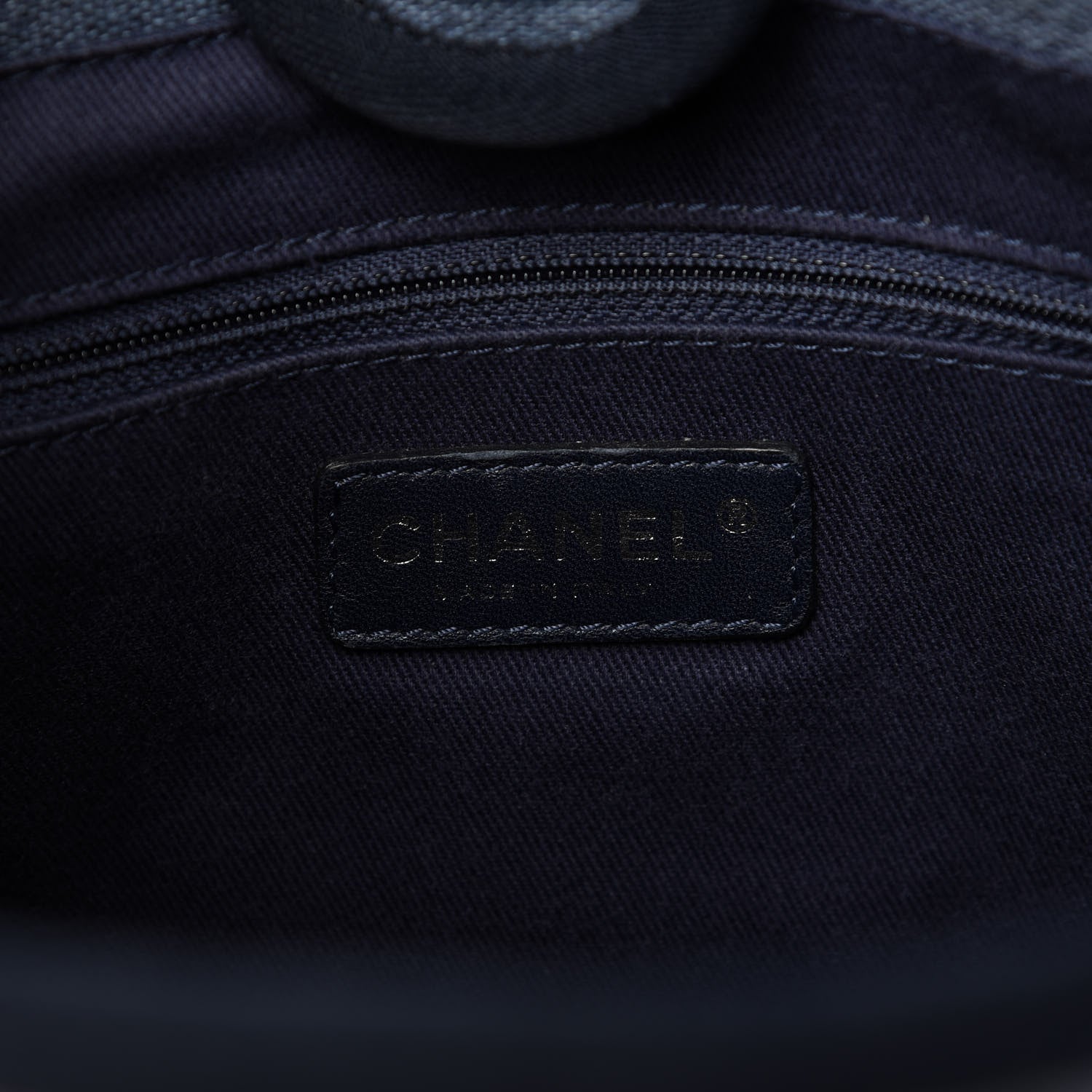 Chanel Canvas Mini Deauville Tote Denim Blue 8 of 10