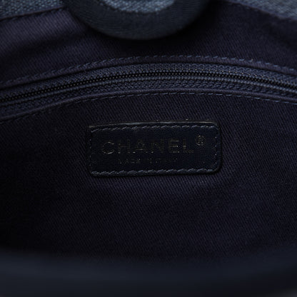 Chanel Canvas Mini Deauville Tote Denim Blue 8 of 10
