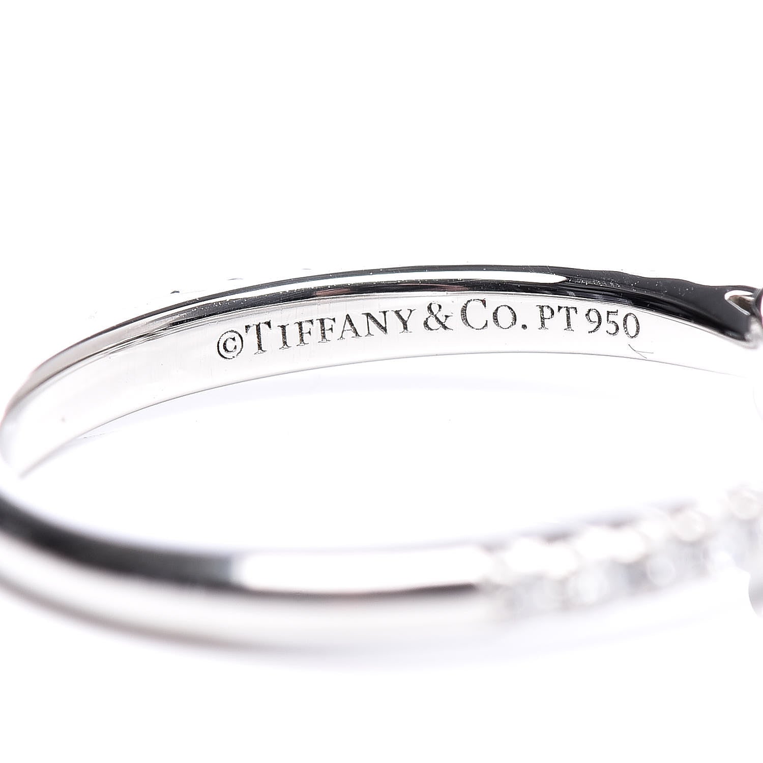 Tiffany Platinum Diamond .30ct Novo Princess Cut Engagement Ring 49 4.75 6 of 6