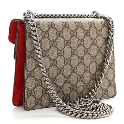 Gucci GG Supreme Monogram Mini Dionysus Shoulder Bag Hibiscus Red 3 of 11