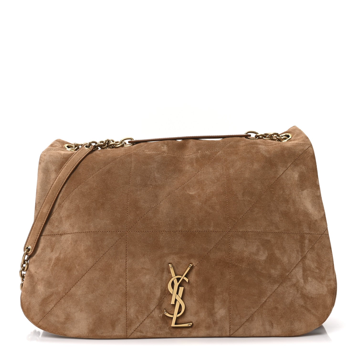 Saint Laurent Suede Matelasse Monogram Large Jamie 4.3 Snuff 1 of 10
