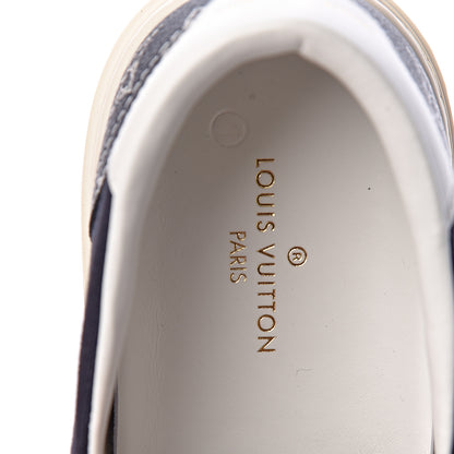 Louis Vuitton Savane Monogram Trocadero Slip On Sneakers 6 Encre 5 of 9