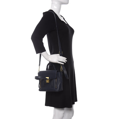 3.1 Phillip Lim Textured Calfskin Mini Pashli Satchel Ink 2 of 9