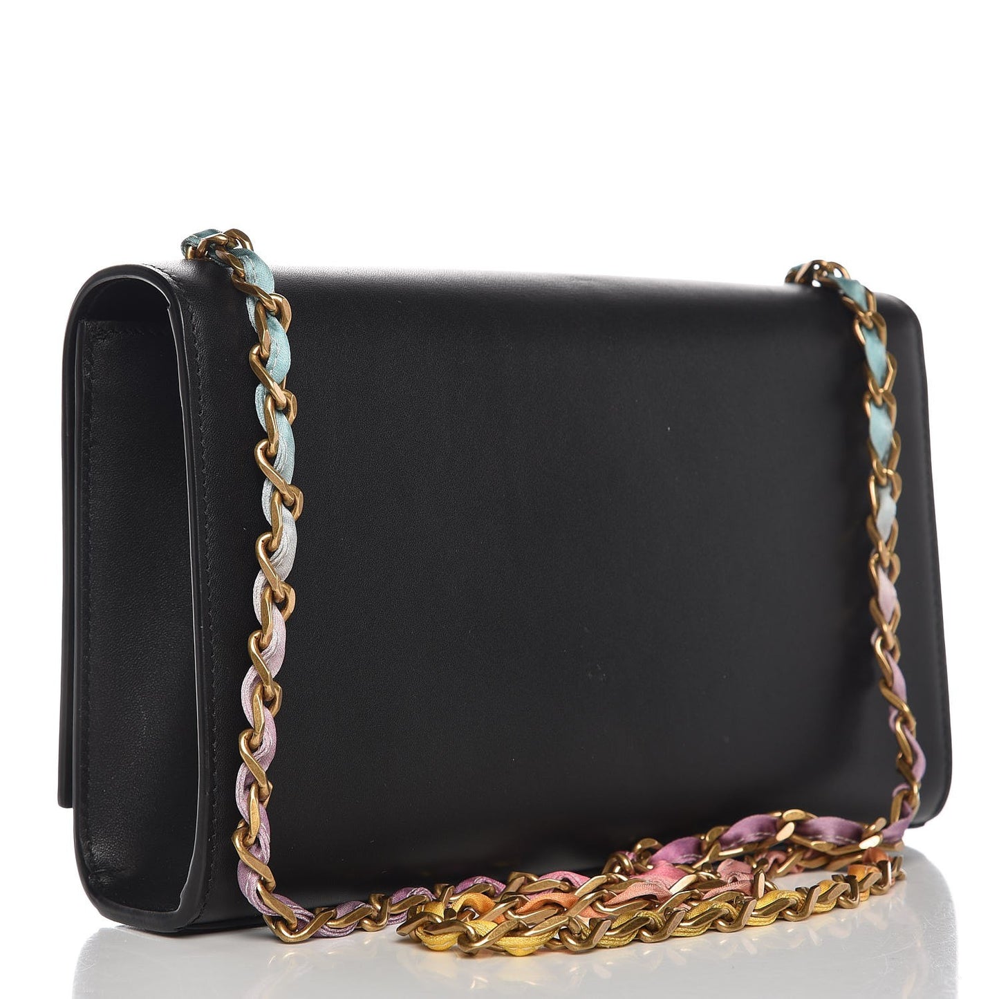 Calfskin Medium Monogram Kate Satchel Black Multicolor