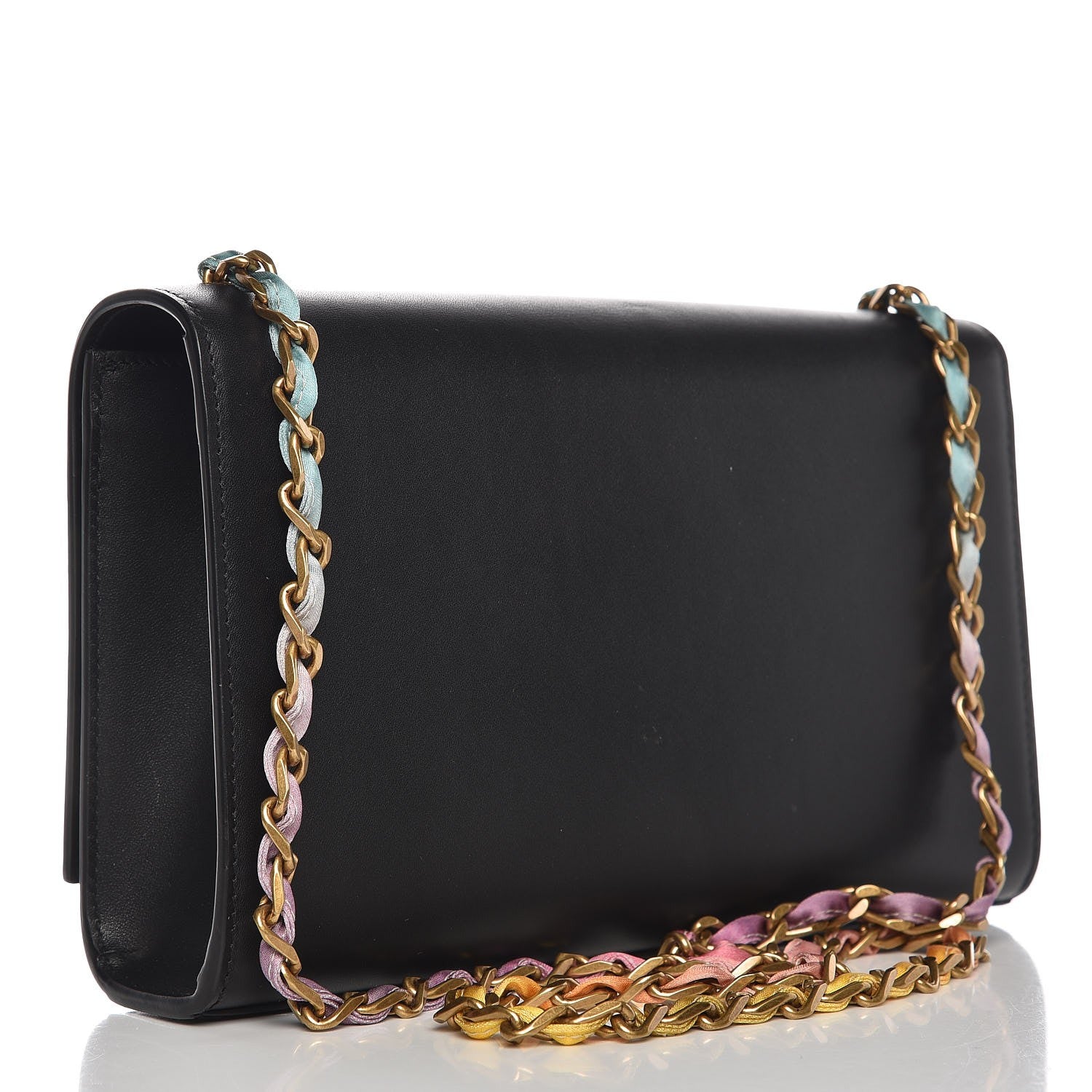 Saint Laurent Calfskin Medium Monogram Kate Satchel Black Multicolor 3 of 7
