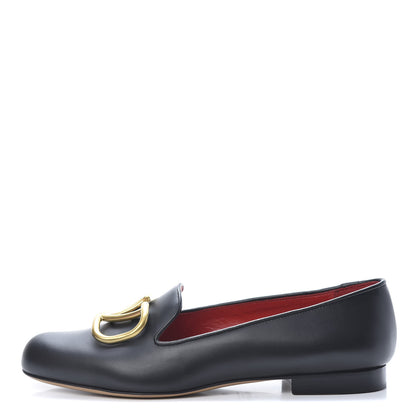 Valentino Garavani Nappa Vlogo Loafers 37 Black 1 of 10