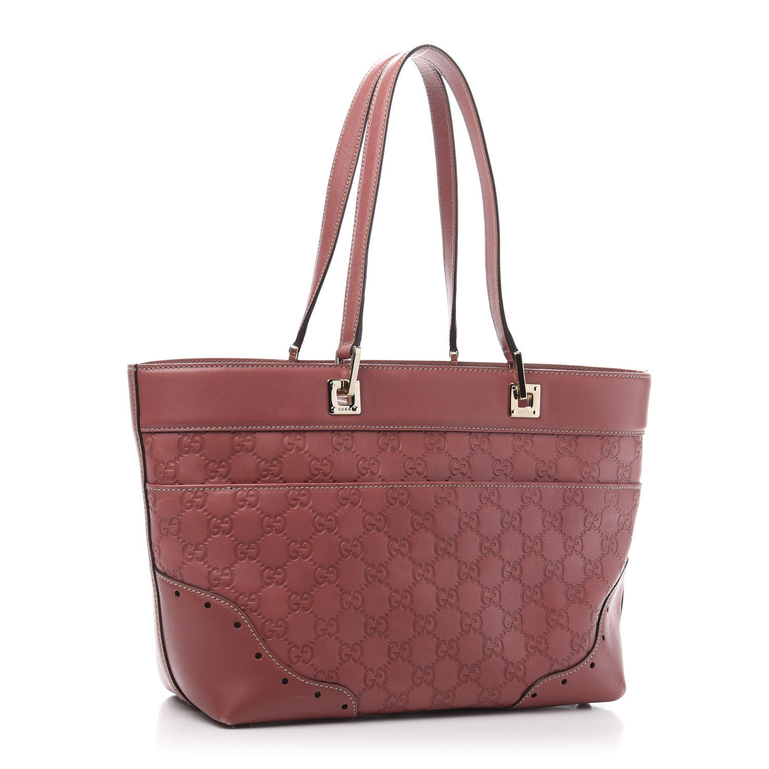Gucci Guccissima Large Punch Tote Pink 3 of 12