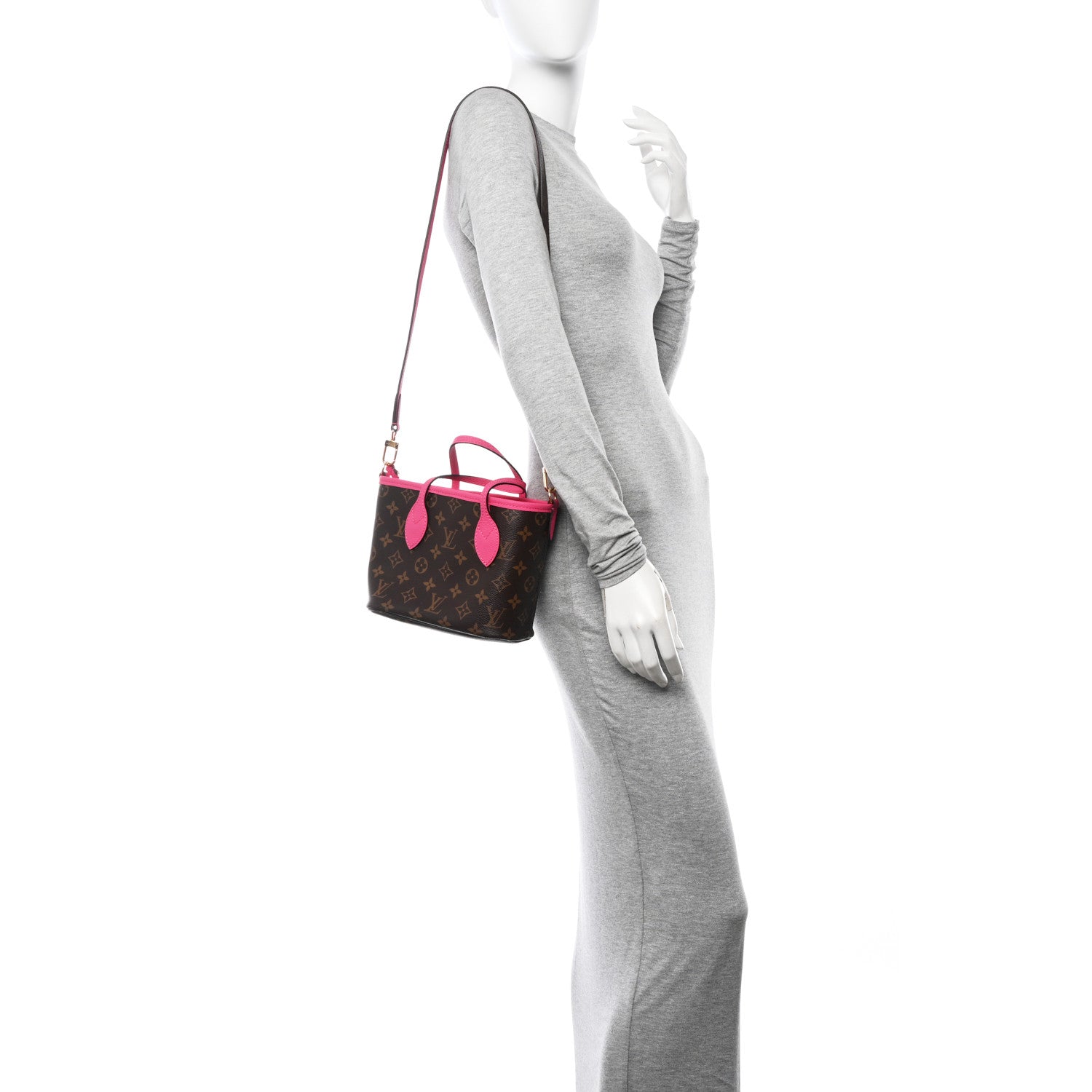 Louis Vuitton Monogram Neverfull Inside Out Bandouliere BB Rose Pondichery 2 of 10