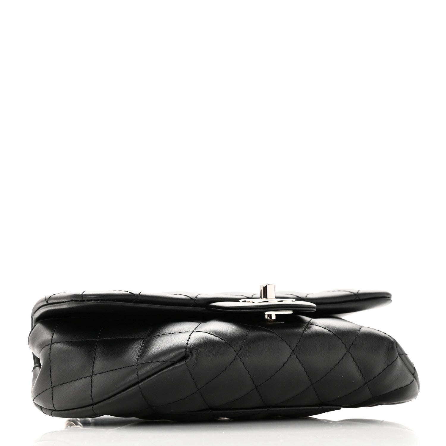 Chanel Calfskin Quilted CC Uniform Flap Belt Bag Black 4 of 11