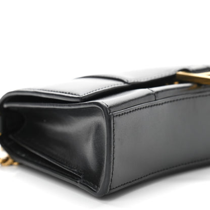 Balenciaga Shiny Box Calfskin Small Hourglass Evening Chain Bag Black 8 of 9