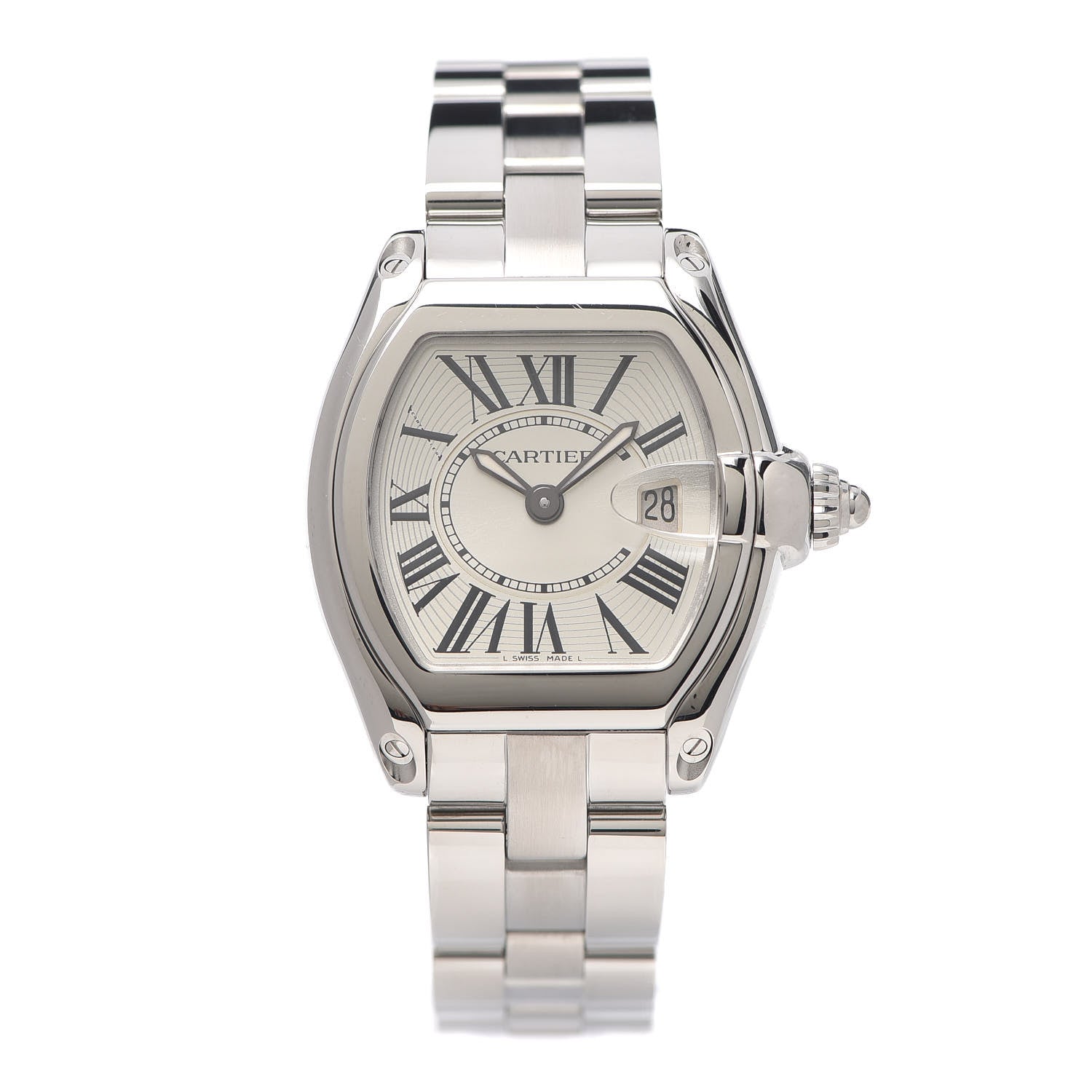 Cartier Stainless Steel 31mm Roadster Quartz Watch 1 of 7