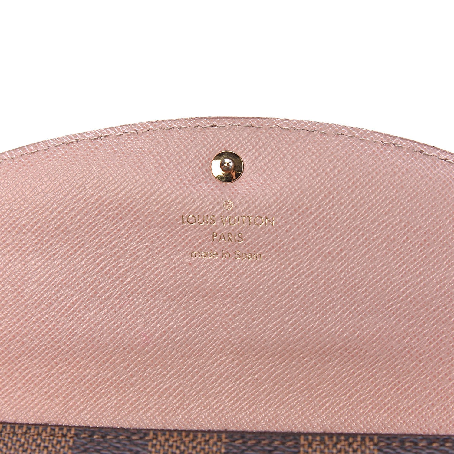 Louis Vuitton Damier Ebene Caissa Wallet Rose Ballerine 6 of 16
