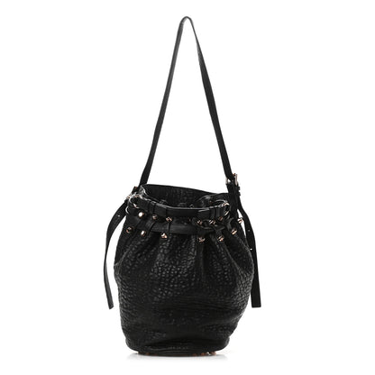 Alexander Wang Pebbled Lambskin Diego Bucket Black Rose Gold Hardware 1 of 12
