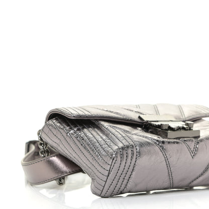MCM Metallic Calfskin Small Patricia Belt Bag Berlin Silver 9 of 12