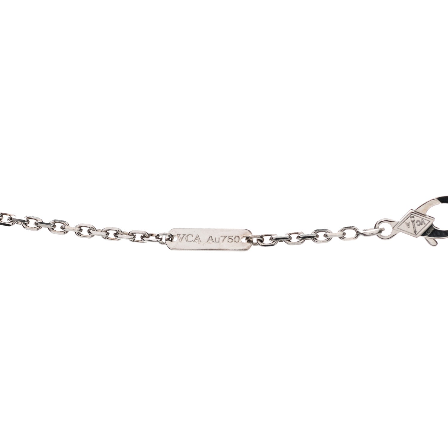 Van Cleef & Arpels 18K White Gold Black Onyx Magic Alhambra Pendant Necklace 4 of 4