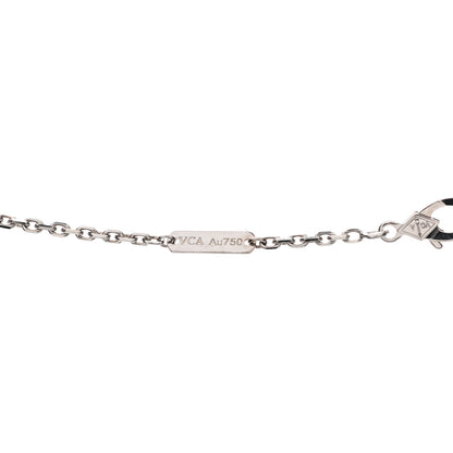 Van Cleef & Arpels 18K White Gold Black Onyx Magic Alhambra Pendant Necklace 4 of 4