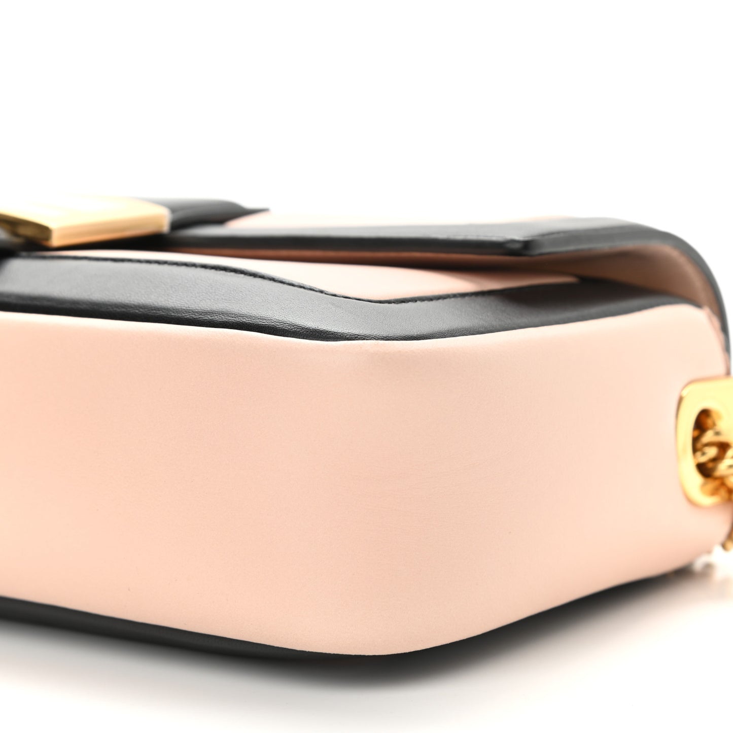 Nappa Apolo Bi-Color Chain Baguette Rosa Quarzo Black