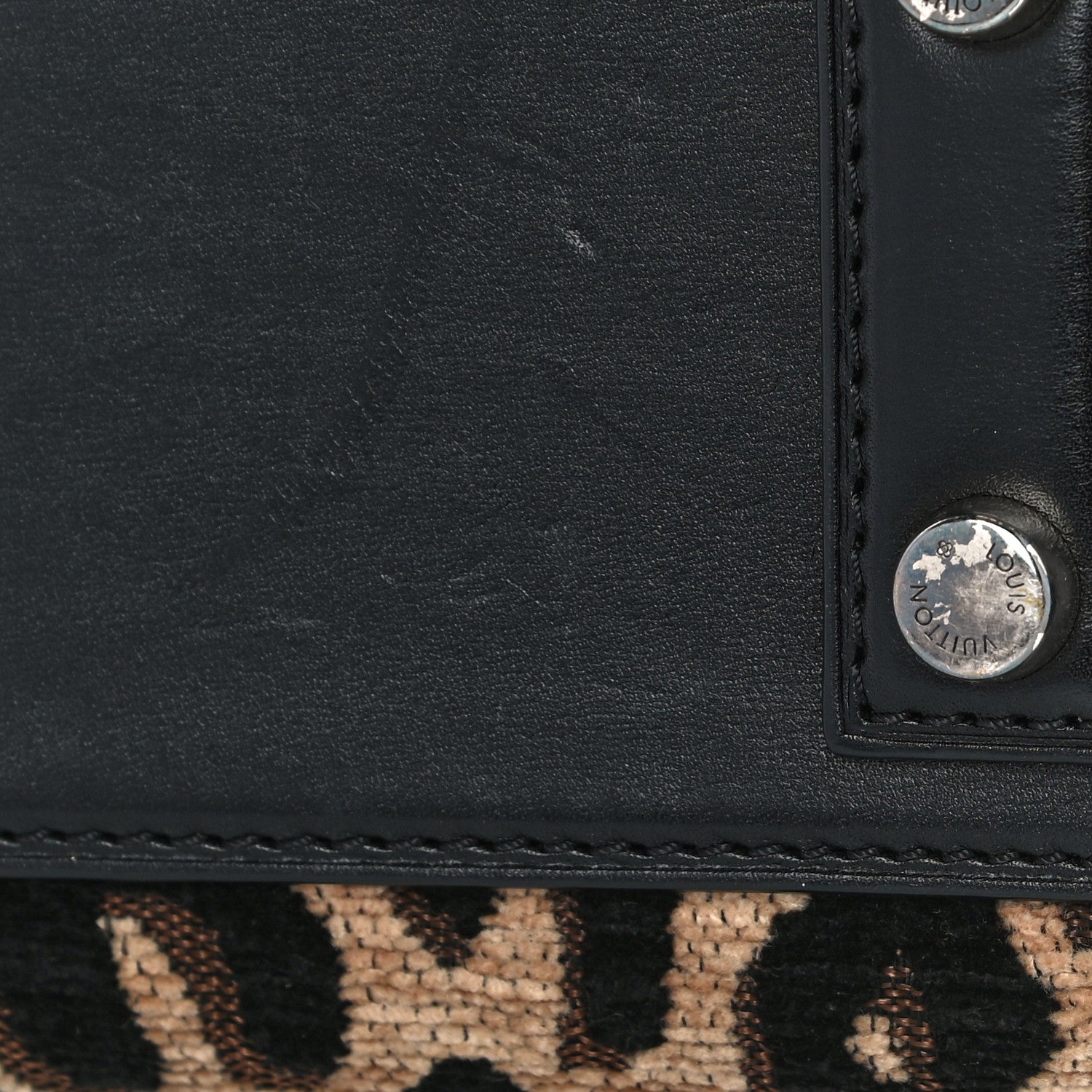Louis Vuitton Jacquard Velvet Leopard Print Stephen Sprouse Baby Bag 13 of 13