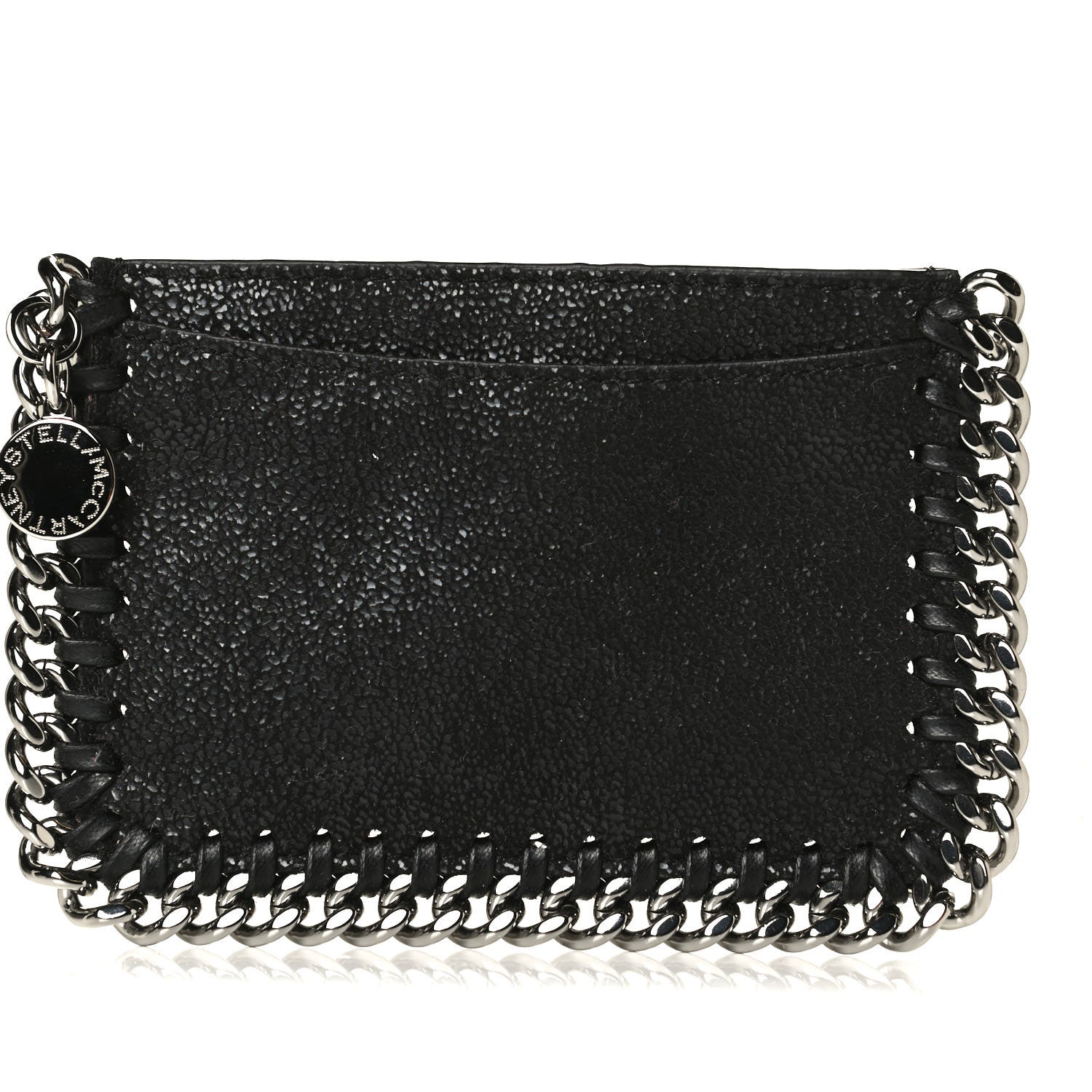 Stella McCartney Shaggy Deer Falabella Card Holder Black 7 of 11