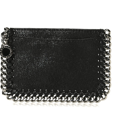 Stella McCartney Shaggy Deer Falabella Card Holder Black 7 of 11
