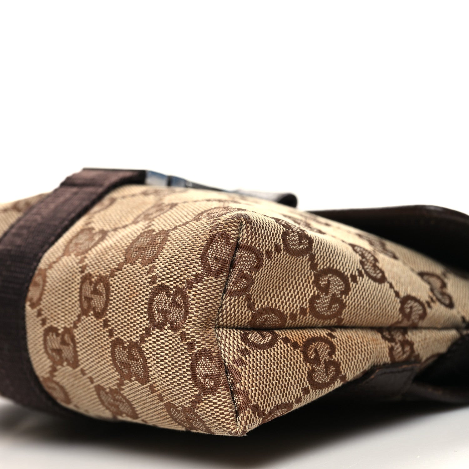 Gucci Monogram Waist Pouch Bag Dark Brown 10 of 10