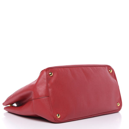 Prada Saffiano Lux Large Tote Fuoco 4 of 13