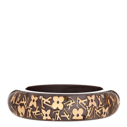 Louis Vuitton Resin Swarovski Medium Inclusion Bracelet GM Praline 3 of 5