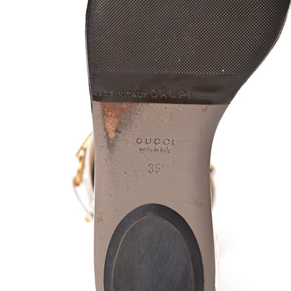 Gucci Malaga Kid Ursula Ankle Sandals 35 White 7 of 14