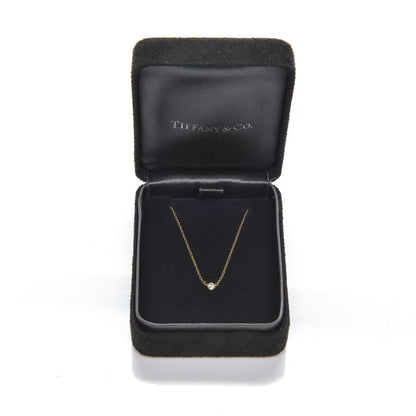 Tiffany 18K Yellow Gold Diamond .10ct Elsa Peretti Diamonds by the Yard Pendant Necklace 16 of 16