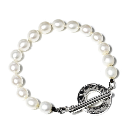 Tiffany Sterling Silver Pearl Toggle Bracelet 1 of 8